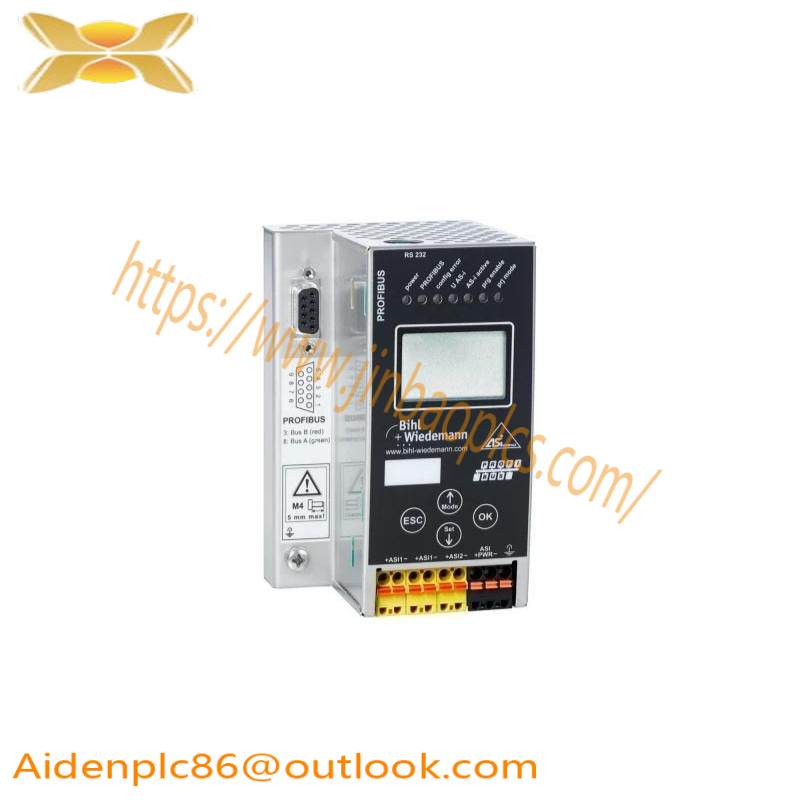 B+W BWU1569 AS-i 3.0 PROFIBUS Gateway in Stainless Steel, Dual Master Modules