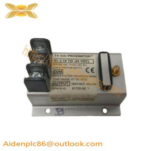 Bently Nevada 81725-02 Proximity Transducer - Precision Measurement for Industrial Control
