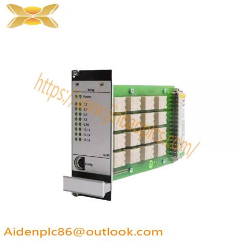 Emerson A6740-10: 16-Channel Output Relay Module, for Industrial Automation Systems