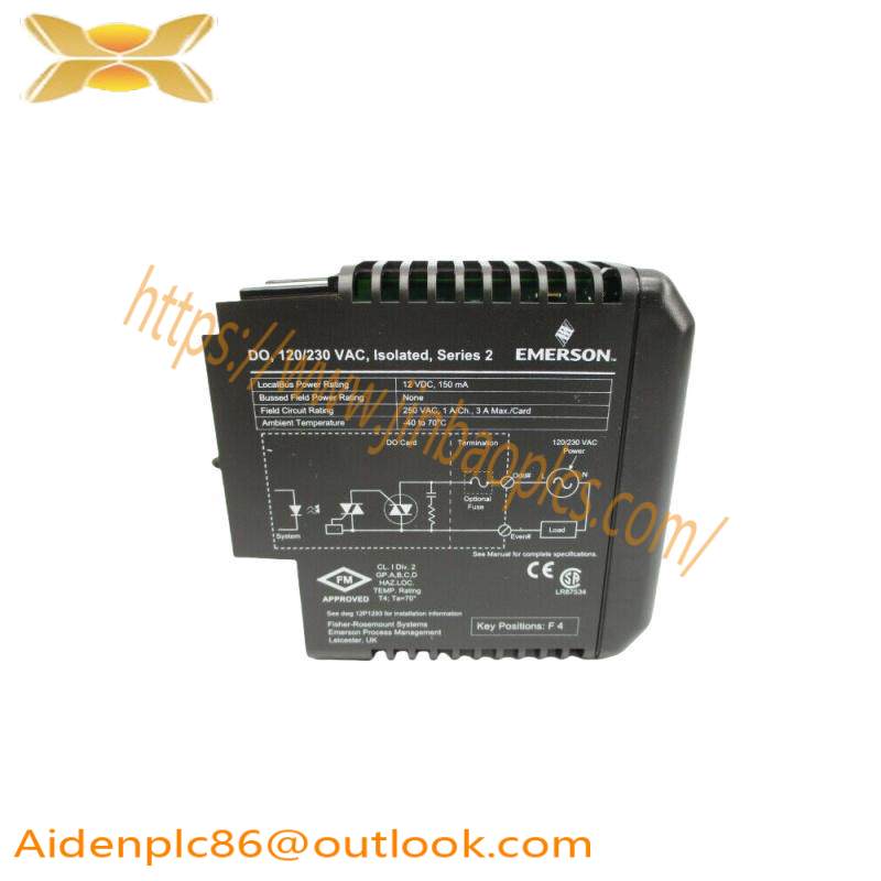 emerson_kj3209x1-ba1_12p3905x012_ve4002s2t1b1_output_module.jpg Emerson KJ3209X1-BA1 & VE4002S2T1B1 - High-Performance Output Module for Industrial Automation