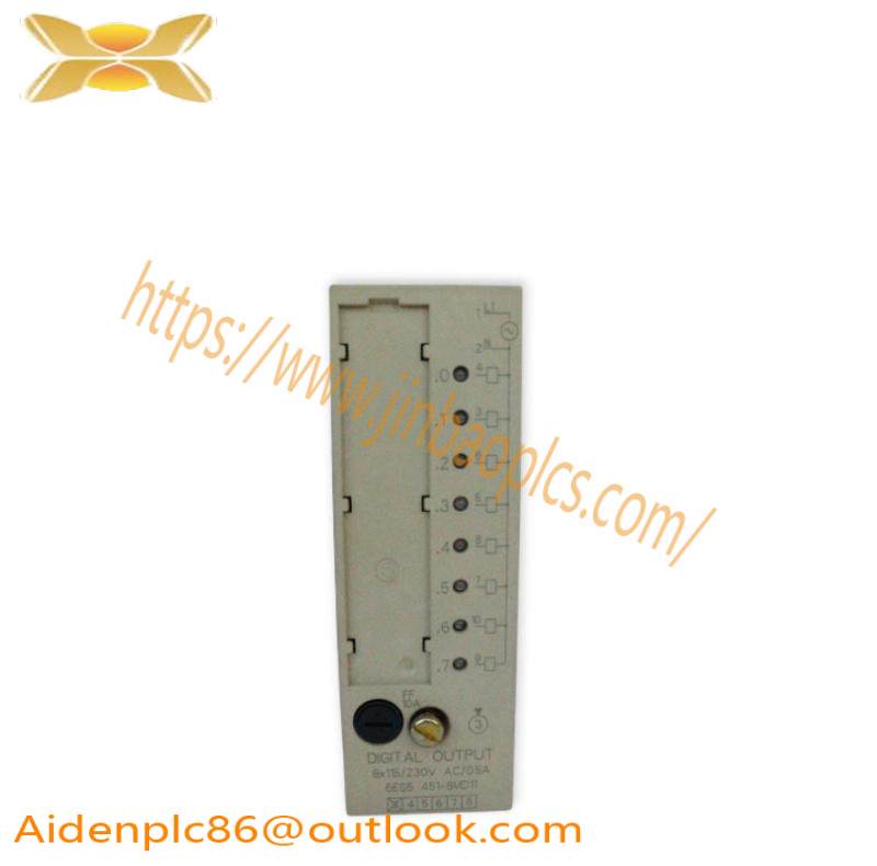 6es5451-8md11_siemens_digital_output_module.jpg SIEMENS SIMATIC S5 451 Digital Output Module 8 Outputs 24V DC