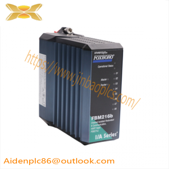 foxboro_fbm216b_p0927aj_redundant_hart_communication_input_module.png FOXBORO FBM216B P0927AJ Redundant HART Communication Input Module