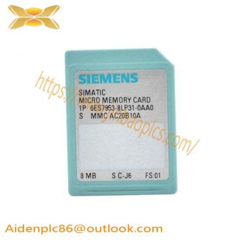 Siemens 6ES7 953-8LP31-0AA0 Memory Card for Industrial Control, Optimized for Global Markets